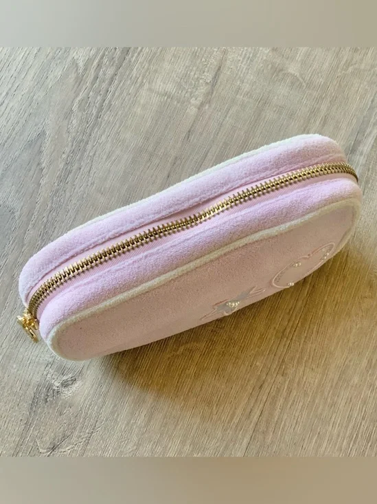 Stoney Clover Lane Terry Cloth Small Pouch w/ Patches OS - Picture 6 of 10